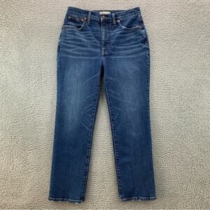 Madewell Women's Slim Demi-Boot Cropped Jeans in Sundale Wash  -  Size: 28